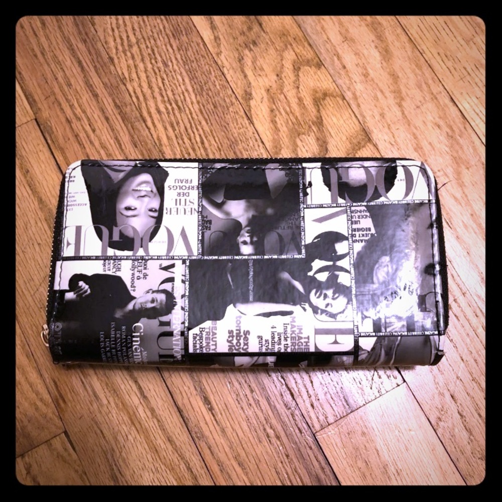 Vogue magazine cover wallet